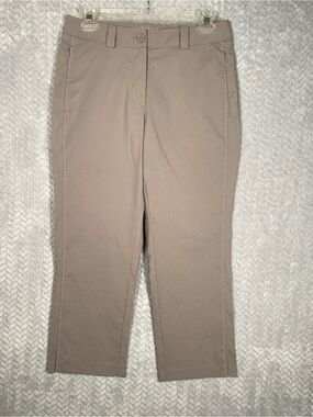 Straight Leg Taupe Dress Pants